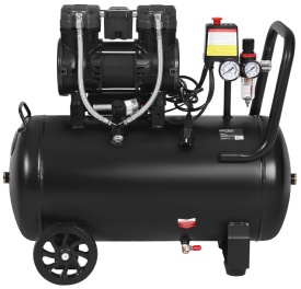 Compresor Fără Ulei 50L 2500W 290L/min – Profesional pentru Atelier, Stomatologie & Barbershop | KraftDele KD4082 - Img 5