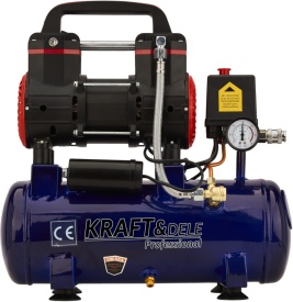 Compresor Fără Ulei 9L 1200W 155L/min – Compact, Silențios și Ușor de Transportat | KraftDele KD2127 - Img 8