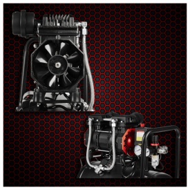 Compresor fără ulei KraftDele KD1385, 24L, 8 bar, 1390W, portabil pentru atelier, garaj și lucrări de întreținere - Img 4