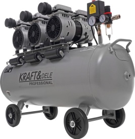 Compresor fără ulei KraftDele KD1397, rezervor 100L, 3 x 1500W, 8 bar, pentru atelier, service și uz casnic - Img 5