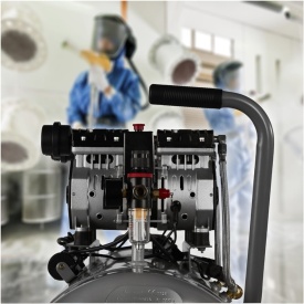 Compresor fără ulei KraftDele KD1398, rezervor 100L, 2 x 1500W, 8 bar, 230V, pentru atelier, garaj și utilizare gospodărească - Img 12