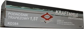 Cric auto trapezoidal 1,5T KraftDele KD384, cu înălțime de ridicare 95-370 mm și tampon din cauciuc pentru protecția caroseriei - Img 5