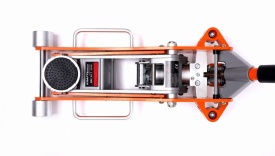 Cric hidraulic auto low profile KraftDele KD1376, 2,5T, ridicare 85-470 mm, cu roți și pedală de ridicare rapidă - Img 4