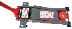 Cric hidraulic tip crocodil 3T MaxRom, profil jos, pompă dublă, cu roți de deplasare, pentru service auto și mașini joase - Img 8