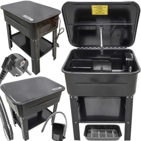 Cuva electrică de spălare piese 76L MaxRom pentru atelier, service auto și vulcanizare, cu recirculare și debit 12 l/min - Img 9
