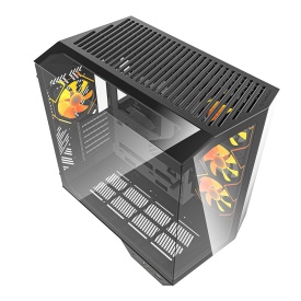 Darkflash DY470 computer case (black) + 4 fans + GPU holder - Img 4