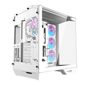Darkflash DY470 computer case (white) + 4 fans + GPU holder - Img 2