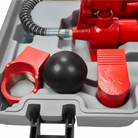 Depărtător hidraulic 10T KraftDele KD327 cu pompă separată, extensii și accesorii, pentru tinichigerie și service auto - Img 11
