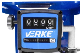 Distribuitor de combustibil autoamorsant VERKE V80152, mini stație alimentare 230V, 70 l/min, cu pistol automat și contor - Img 6