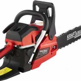 Drujbă pe benzină KraftDele KD5017, 5,9 CP, lamă 45 cm, pornire ușoară EASY START pentru tăiere lemn și lucrări solicitante - Img 3