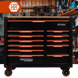 Dulap mobil pentru scule KraftDele KD1064 – cărucior atelier cu 12 sertare, gol - Img 5