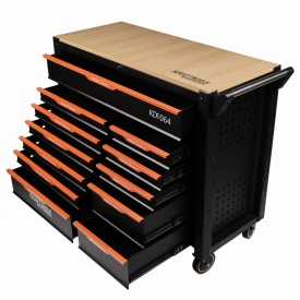 Dulap mobil pentru scule KraftDele KD1064 – cărucior atelier cu 12 sertare, gol - Img 11