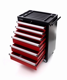 Dulap mobil pentru scule KraftDele KD370 – cărucior atelier cu 6 sertare, gol - Img 9