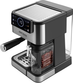 Espressor manual KraftDele KD4292, 1500W, 20 bar, ecran LCD, panou tactil, 5 programe, spumare lapte - Img 4