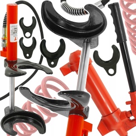 Extractor hidraulic pentru arcuri MacPherson 1T MaxRom, cu prinderi interschimbabile, pentru service auto și vulcanizare