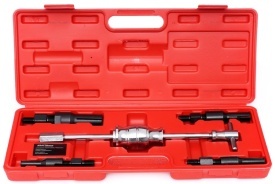 Extractor inerțial pentru rulmenți interiori KraftDele KD10697 cu ciocan culisant, 4 adaptoare și valiză - Img 4
