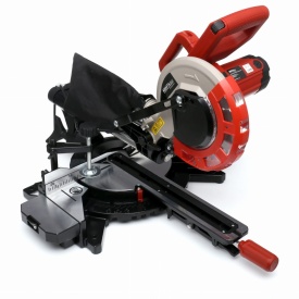 Fierăstrău circular de tăiere în unghi KraftDele KD3011 cu laser, masă stabilă, 2200W, 4700 rpm, pentru prelucrarea lemnului