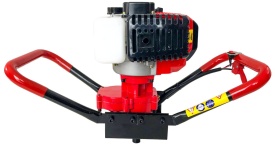 Foreză de pământ pe benzină MaxRom V90040, 2,5 CP, 51,7 CC, pentru găuri în sol la stâlpi, puieți și lucrări de grădină sau șantier - Img 5