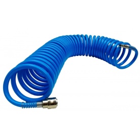 Furtun spiralat conectori aer comprimat din PU 12x8mm 10m VERKE V81353 – Kraft&Dele