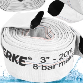Furtun tip pompier pentru apă curată și murdară 3 inch, 20 m, pentru pompe submersibile și motopompe, MaxRom V60140 - Img 1