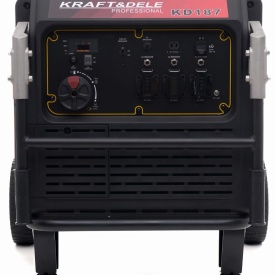 Generator de curent inverter KraftDele KD187 8 kW, sinus pur, pornire electrică, roți transport și alimentare stabilă - Img 4