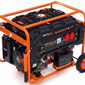 Generator de curent monofazat KraftDele KD164, 5500W, 230V/12V, pornire electrică și manuală, rezervor 25L - Img 5