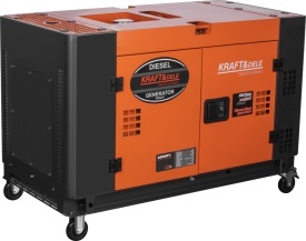 Generator electric diesel KraftDele KD3247, 17/18 kW, 230/400V, AVR, pornire electrică, carcasă insonorizată