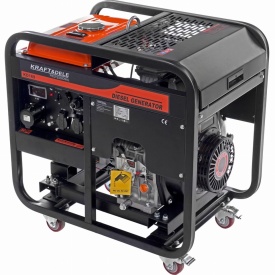 Generator electric monofazat diesel KraftDele KD169, 9 kW, 230V, priză 32A, AVR, pornire electrică și manuală