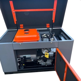 Generator electric monofazat diesel KraftDele KD198, 14 kW nominal / 15,5 kW maxim, pornire electrică, AVR - Img 10