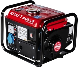 Generator electric monofazat KraftDele KD109, 1200W, 230V + 12V, portabil, pentru casă, teren, camping și lucrări în zone fără curent - Img 4