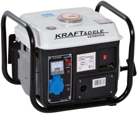 Generator electric monofazat KraftDele KD109B 1200W, 230V și 12V, portabil, cu pornire manuală și rezervor 4L - Img 2