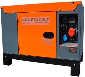 Generator profesional trifazic DIESEL KraftDele KD153 – 14/15,5 kW, 230V/400V, Pornire electrică, 2 cilindri, AVR, Bobinaj 100% cupru, Autonomie 9h - Img 5
