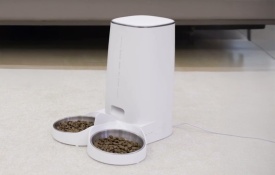Hrănitoare automată pentru animale Rojeco 4L Versiunea cu buton (bol dublu) PTM-003 dual - Img 5