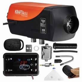 Încălzitor staționar pe motorină 8 kW 12V KraftDele KD11781, cu LCD, telecomandă și rezervor 10L - Img 2