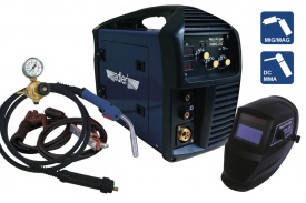 Kit sudura MIG si MMA PROFI 250A Ar/CO2 Masca LCD Reductor gaz ADLER – Kraft&Dele