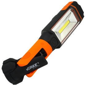 Lampă de lucru LED COB MaxRom V87511 cu acumulator Li-Ion, bază magnetică rotativă și funcție power bank USB - Img 4