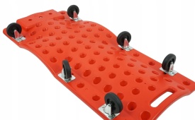 Leagăn auto de atelier 100 cm cu tetiere, 6 roți și spații pentru scule, pentru mecanici și lucru sub mașină MaxRom V83251 - Img 6