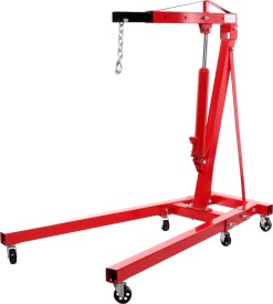 Macara hidraulică de atelier pentru motoare 2T KraftDele KD320, pliabilă, braț reglabil, ridicare până la 2600 mm