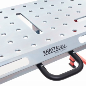 Masă de lucru pentru sudură pliabilă KraftDele KD639, blat 532 x 1068 mm, înălțime reglabilă 705-930 mm, sarcină maximă 454 kg - Img 7
