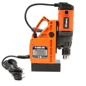 Mașină de găurit cu talpă magnetică 1480W MAR-POL M79221 – forță 11500N, mandrină cu cheie, con Morse, valiză transport - Img 6