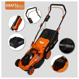 Mașină de tuns iarba cu acumulator KraftDele KD5411, 40V, lățime tăiere 38 cm, coș 50L, reglaj 25-75 mm - Img 11