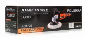 Mașină electrică de polisat KraftDele KD1726, 2600W, disc 180 mm, turație variabilă 500-3800 RPM - Img 11