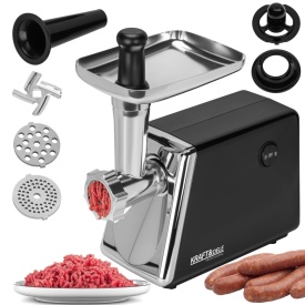 Mașină electrică de tocat carne KraftDele KD4136 cu accesorii, funcție reverse, 3 site și tamburi pentru feliere/răzuire - Img 6