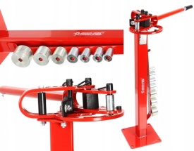 Mașină manuală de îndoit țevi, profile și bare Mar-Pol M55680, 26 kg, cu 7 profile incluse, unghi de îndoire până la 180°