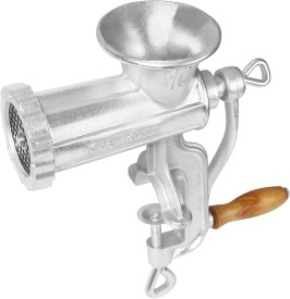Mașină manuală de tocat carne KraftDele KD4192, mărimea 10, cu site și pâlnii pentru cârnați - Img 6