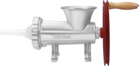 Mașină manuală de tocat carne nr. 32 KraftDele KD4194, din aliaj de fontă galvanizată, cu 3 site și accesorii pentru cârnați - Img 4