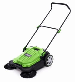 Măturătoare manuală mecanică KraftDele KD5143, lățime de lucru 65 cm, colector 20 L pentru alei, curți și pavaje