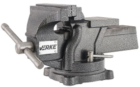 Menghină de banc rotativă cu nicovală 125 mm MaxRom, corp din fontă, pentru atelier mecanic și lucrări de fixare precise - Img 7