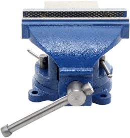 Menghină rotativă de banc KraftDele KD1101, 100 mm, cu nicovală integrată și bază rotativă 360° - Img 2