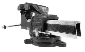 Menghină rotativă din fontă 125 mm MaxRom, cu nicovală, bază rotativă 360° și bacuri înlocuibile - Img 7